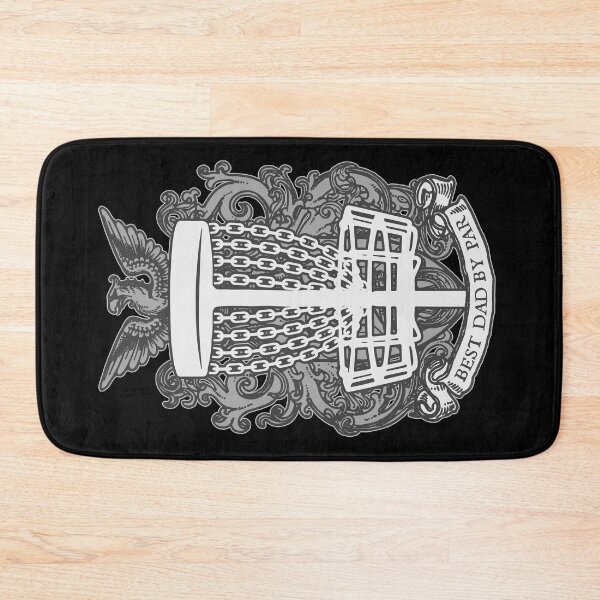 Item preview, Best Dad By Par Disc Golf Basket Chains Vintage Coat Of Arms designed and sold by GrandeDuc.