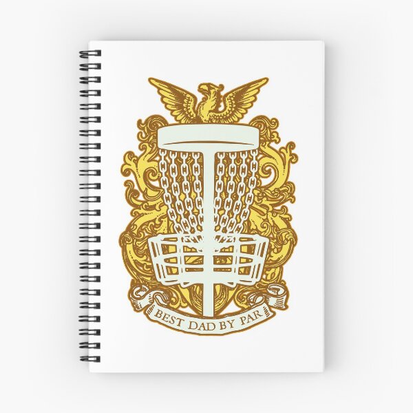 Item preview, Best Dad By Par Disc Golf Basket Chains Vintage Coat Of Arms designed and sold by GrandeDuc.