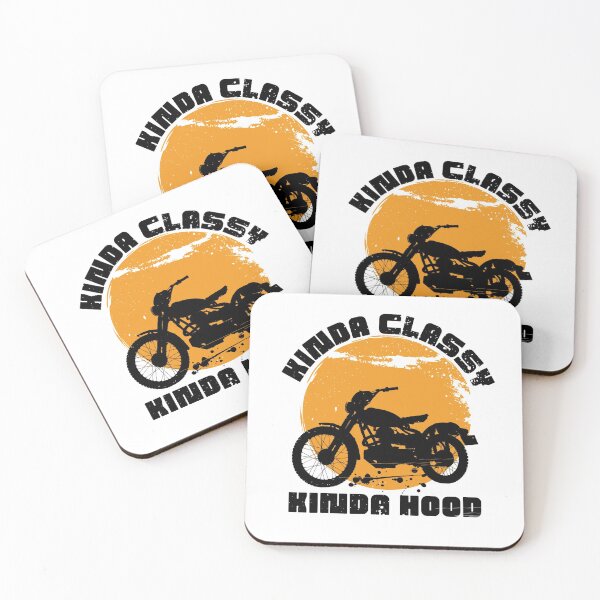 Item preview, Kinda Classy Kinda Hood Black Motorcycle designed and sold by Rislam.