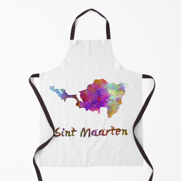 Item preview, Sint maarten map in watercolor designed and sold by paulrommer.