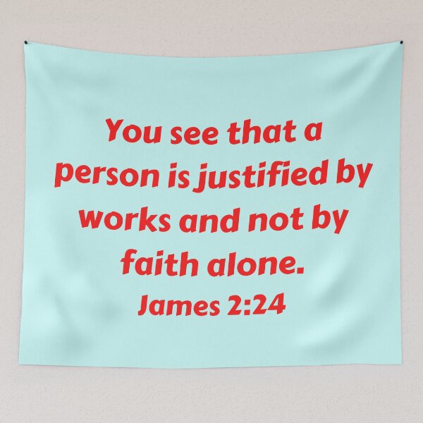 Item preview, Bible Verse James 2:24 designed and sold by Prayingwarrior.