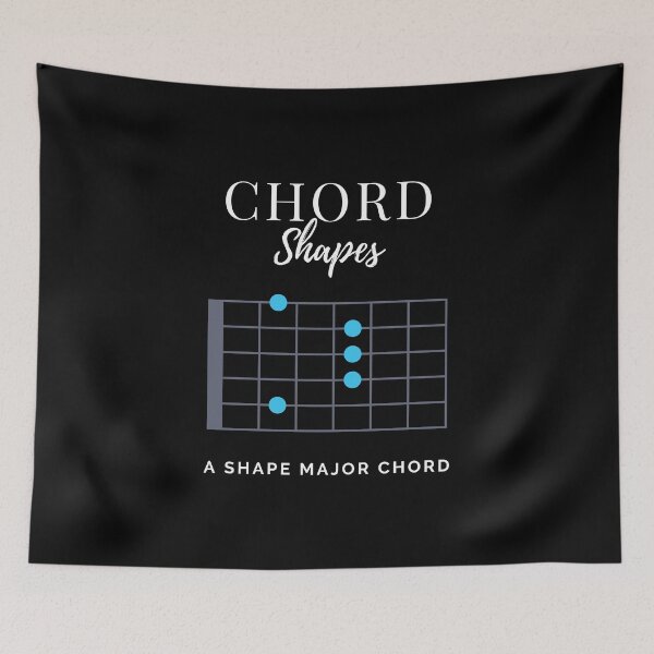 Item preview, Chord Shapes A Shape Major Chord Tabs designed and sold by nightsworthy.