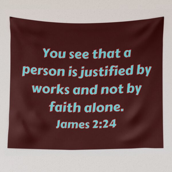 Item preview, Bible Verse James 2:24 designed and sold by Prayingwarrior.