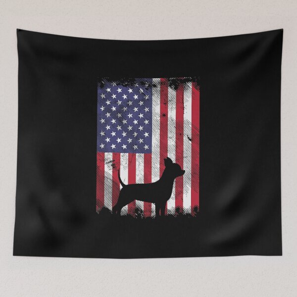 Item preview, American Flag Chihuahua Vintage Chiwawa Dog Patriotic Gift designed and sold by HediKonrad.