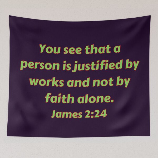 Item preview, Bible Verse James 2:24 designed and sold by Prayingwarrior.