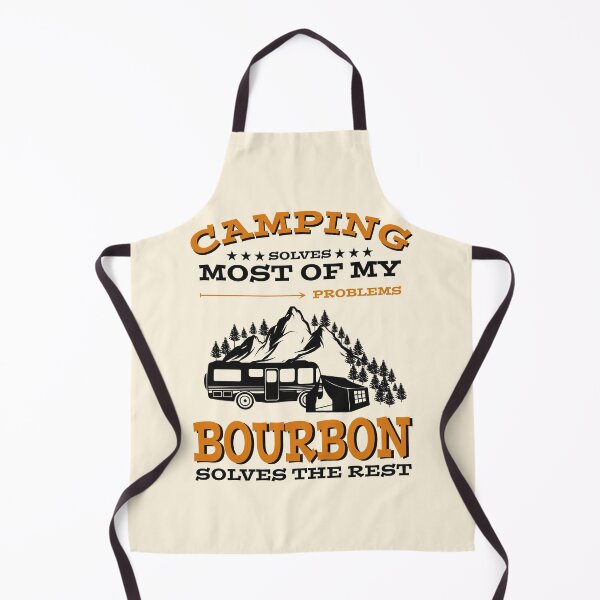 Item preview, Camping Solves Most of my Problems Bourbon Whiskey Solves the Res designed and sold by grinta2021.