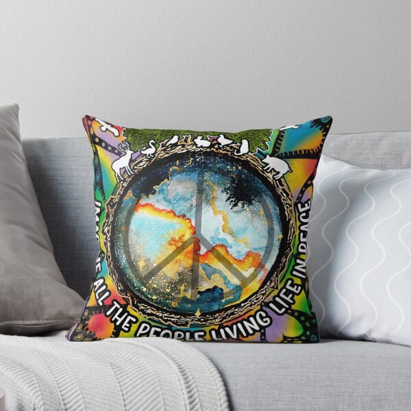 Item preview, Imagine All The People Living Life In Peace Hippie designed and sold by RebeStudioArt.