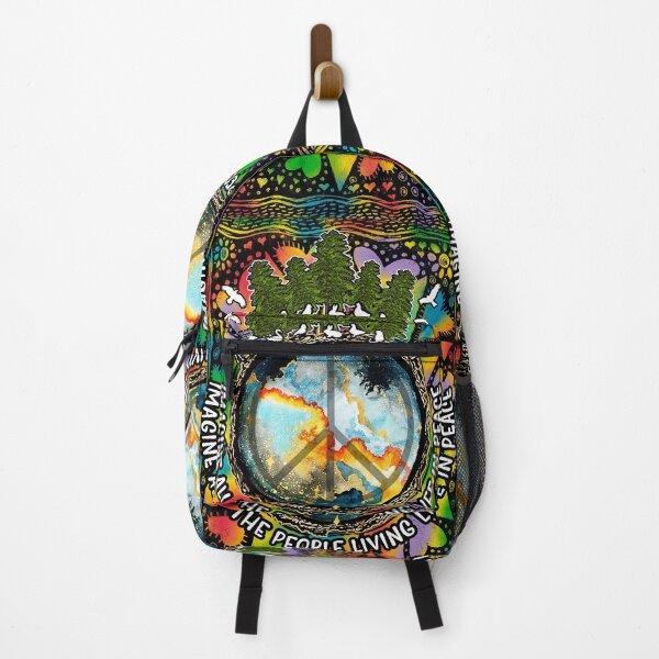Item preview, Imagine All The People Living Life In Peace Hippie designed and sold by RebeStudioArt.