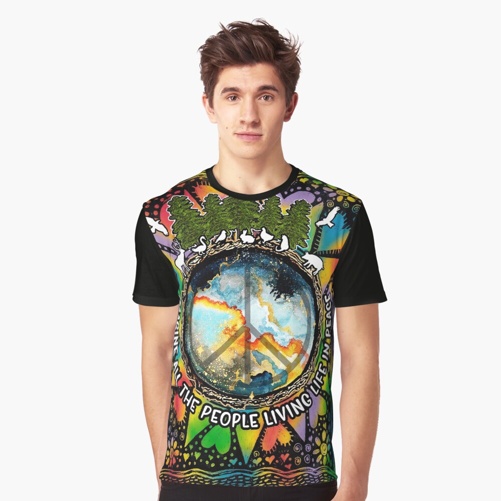 Aperçu de l'œuvre T-shirt graphique créée et vendue par RebeStudioArt.