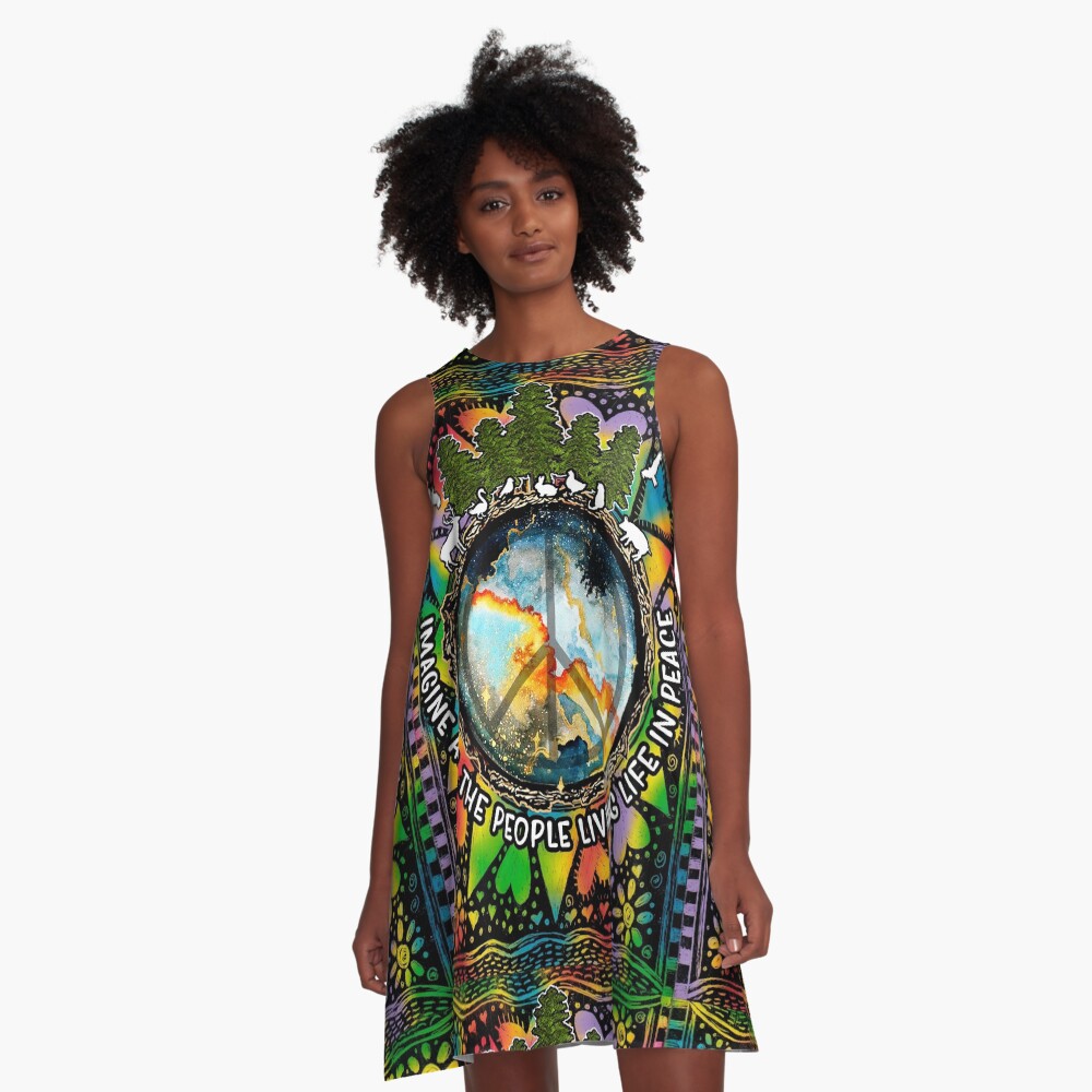 Aperçu de l'œuvre Robe trapèze créée et vendue par RebeStudioArt.