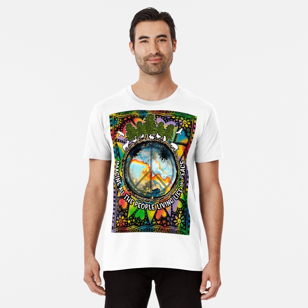 Aperçu de l'œuvre T-shirt premium créée et vendue par RebeStudioArt.