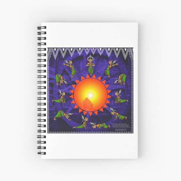 Suryanamaskar - Little Odissi Dancer Spiral Notebook
