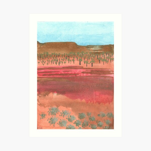 Australian landscape - A Sunburnt Country Art Print