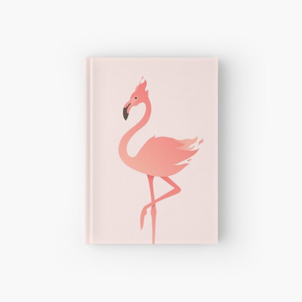 Pink Flaming Flamingo Hardcover Journal