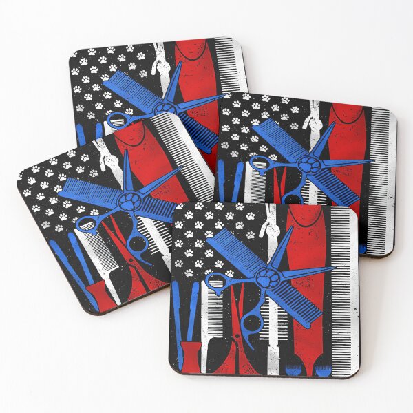 Item preview, Dog groomer, American Flag designed and sold by RebeStudioArt.