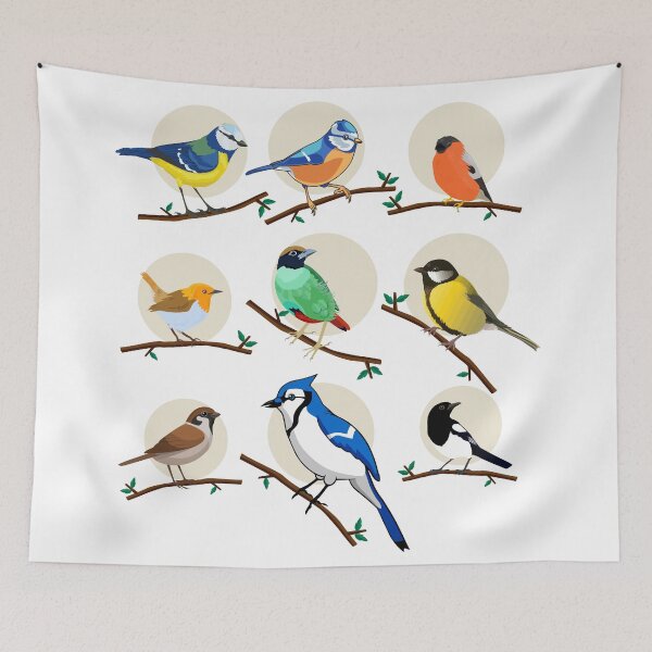 Item preview, Garden Birds, Birds, Titmice, designed and sold by Shirtey.