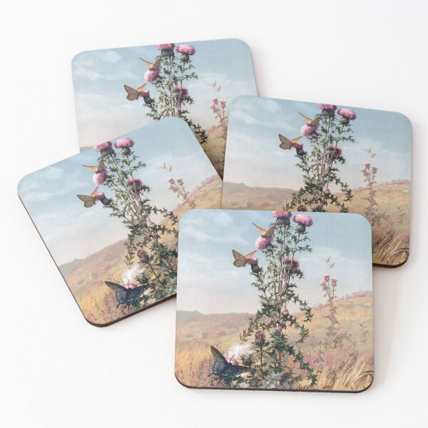 Item preview, Thistle in Field with Butterflies designed and sold by redoARTstore.