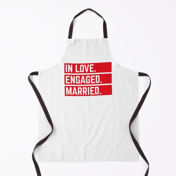 Item preview, In Love. Engaged. Married. (Wedding / Marriage / Red) designed and sold by MrFaulbaum.