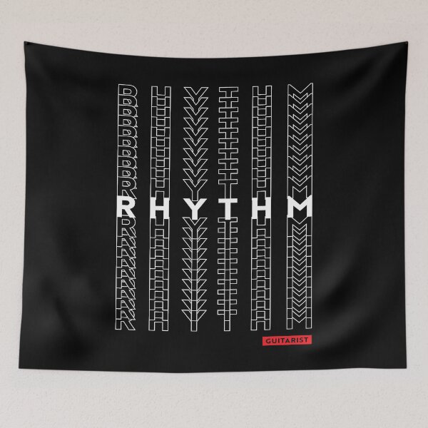 Item preview, Rhythm Guitarist Repeated Text Dark Theme designed and sold by nightsworthy.