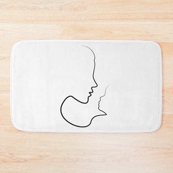 Item preview, Mother And Baby | One Line Art | Minimal Art | One Line Artist | Minimalist designed and sold by One-Line-Artist.