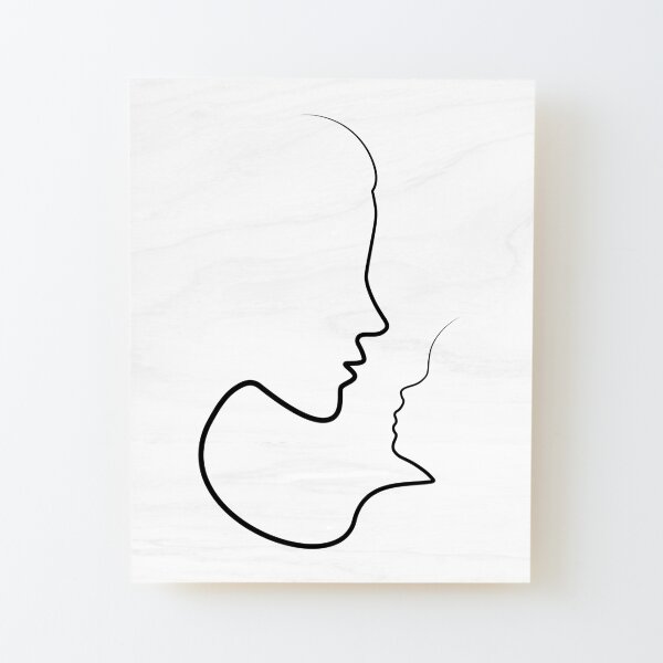 Digital Prints Prints DIGITAL Twins single Line drawing Infant Wall Art
