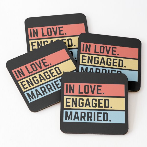 Item preview, In Love. Engaged. Married. (Wedding / Marriage / 3C) designed and sold by MrFaulbaum.