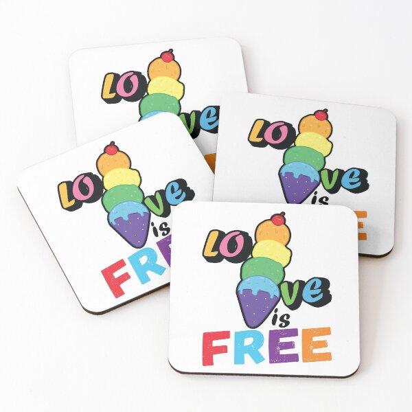 Item preview, Shave ice Love is Free designed and sold by Walkcircle.