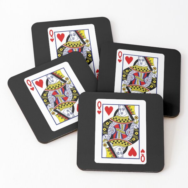 Item preview, Queen of Hearts playing cards designed and sold by Happy Puppy Print On Demand.