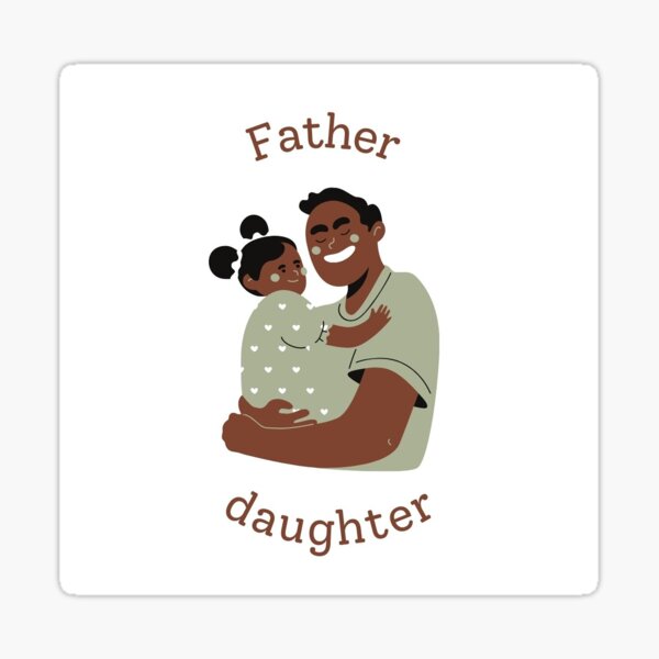 Father Daughter Sticker For Sale By Aniceshop1 Redbubble