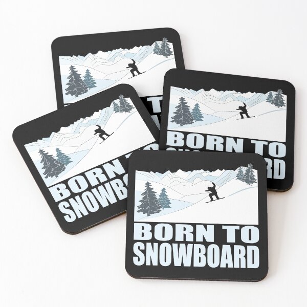 Item preview, Born to Snowboard Winter Sports designed and sold by TheInkElephant.