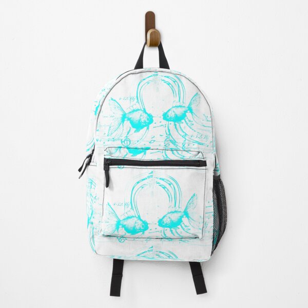 Item preview, Get Balanced 432Hz Harmonics Swan Lake Melody Gold Fish White Water in Cyan designed and sold by SpiritGifts.