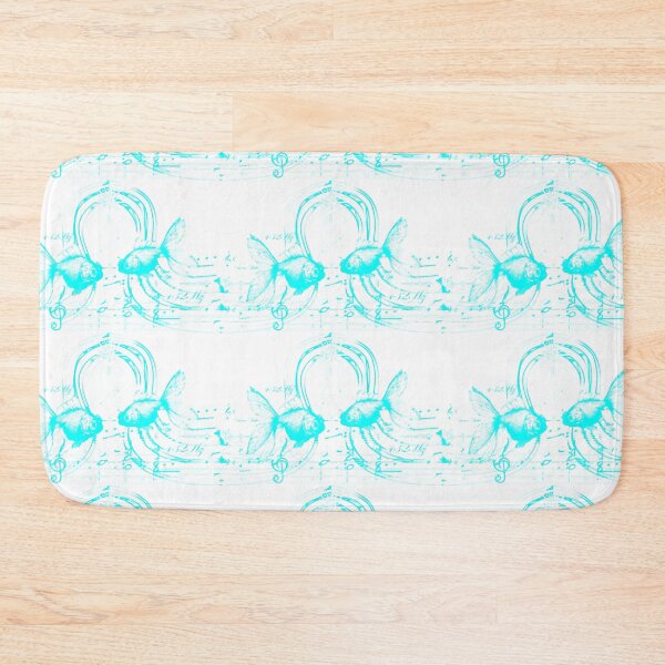 Item preview, Get Balanced 432Hz Harmonics Swan Lake Melody Gold Fish White Water in Cyan designed and sold by SpiritGifts.