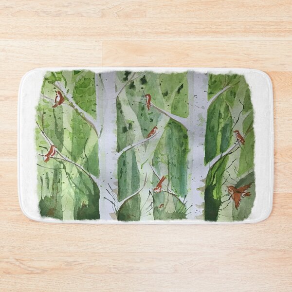 Item preview, Forrest with birds designed and sold by NitArtCafe.