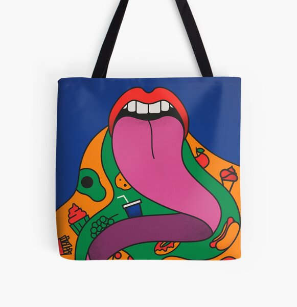 Twisty Tongue  All Over Print Tote Bag