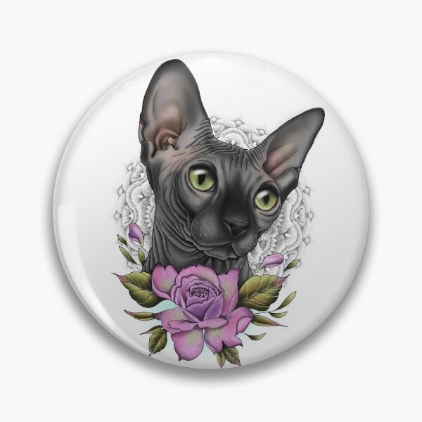 Artikelvorschau, Schwarzer Sphynx-Katzenentwurf entworfen und verkauft von rosesphynx.