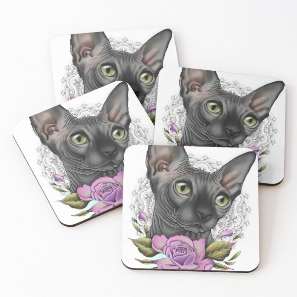 Item preview, Black Sphynx Cat Design designed and sold by rosesphynx.