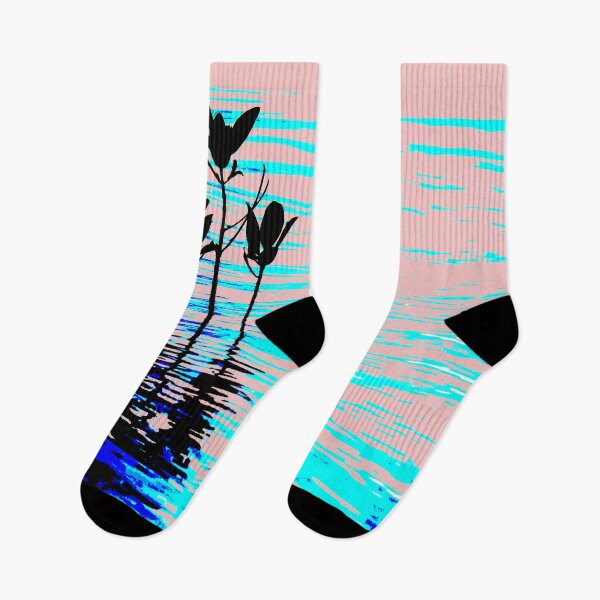 Item preview, Plant on a river or water. Plant growing on water on baby pink #f4c2c2 designed and sold by Artsy Boulevard.