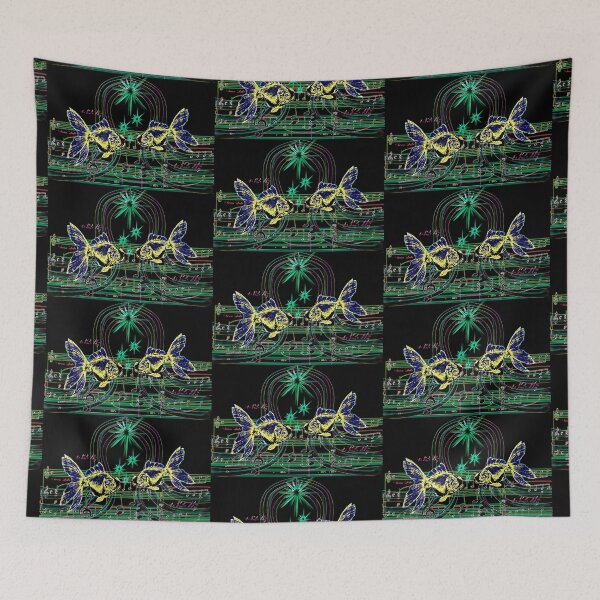 Item preview, 432Hz Gold Fish Harmonics Swan Lake Melody in Black designed and sold by SpiritGifts.