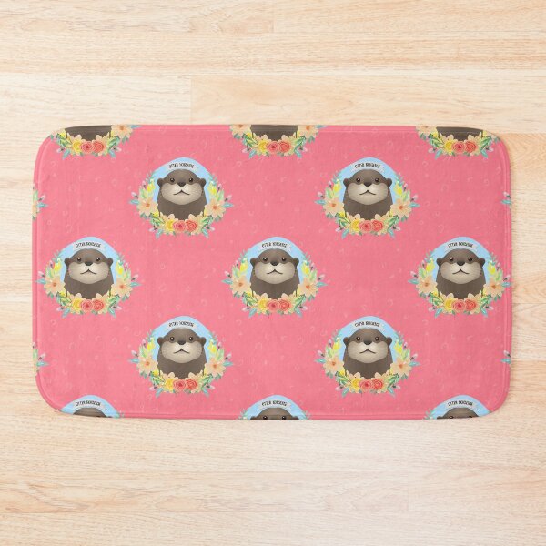 Item preview, Otter Nonsense Pattern on pink  designed and sold by BewilderedUni.