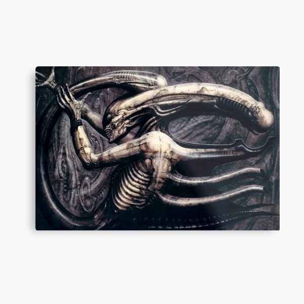 Alien Xenomorph HR Giger Metallbild