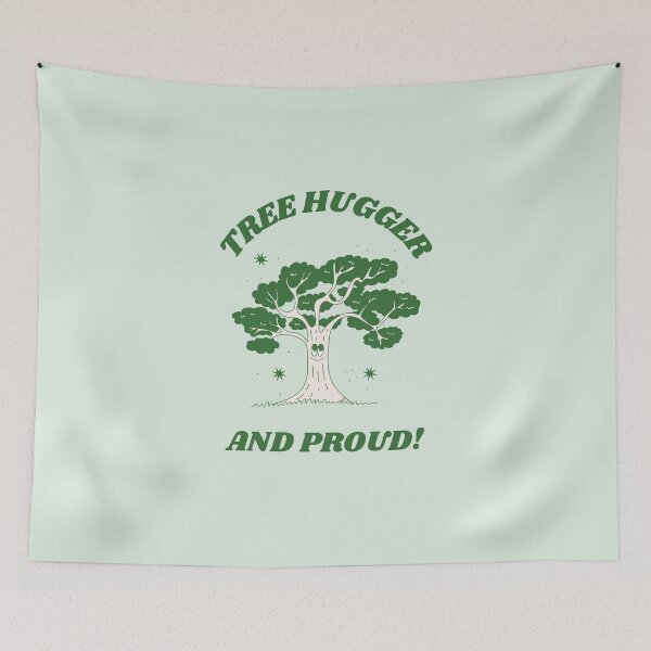 Item preview, Proud tree hugger green design designed and sold by NatureArtUK.