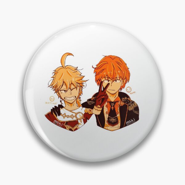 Item preview, aether and diluc!! designed and sold by ebony :).