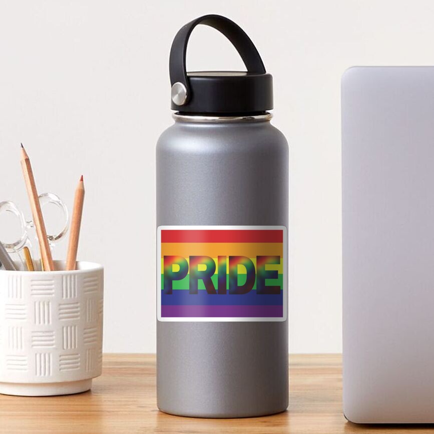 Radiant Gradient Pride (Flag Background) Sticker
