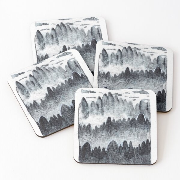 Item preview, Misty forest on a hill designed and sold by Adca-art.