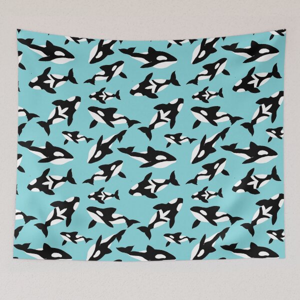 Item preview, Orca Pattern Marine life  designed and sold by SD-illustration.