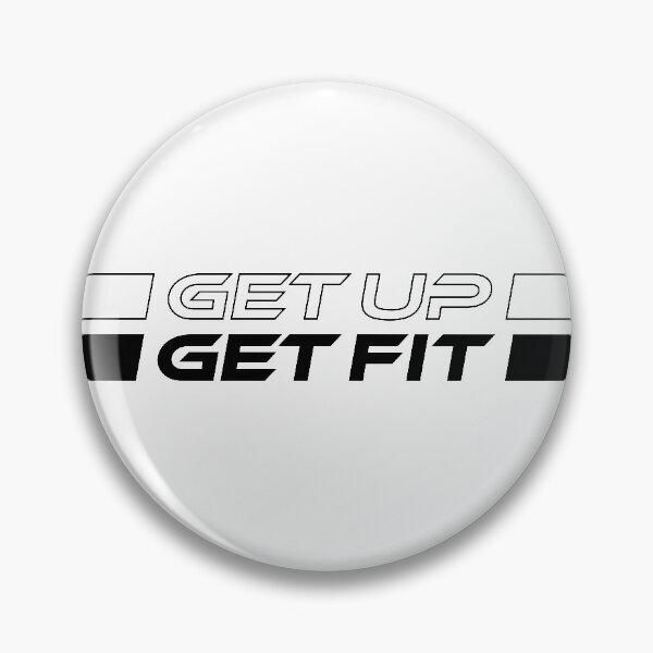 Item preview, GET UP GET FIT (Black) designed and sold by STUDIO-72.