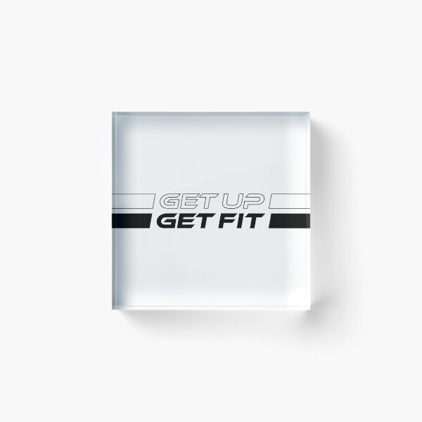 Item preview, GET UP GET FIT (Black) designed and sold by STUDIO-72.
