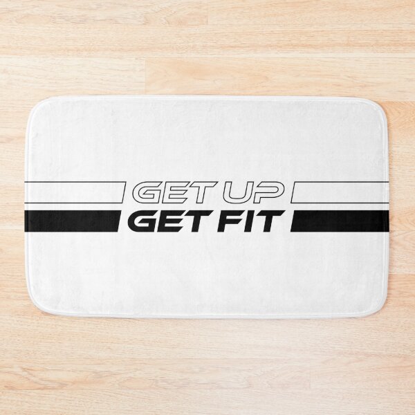 Item preview, GET UP GET FIT (Black) designed and sold by STUDIO-72.