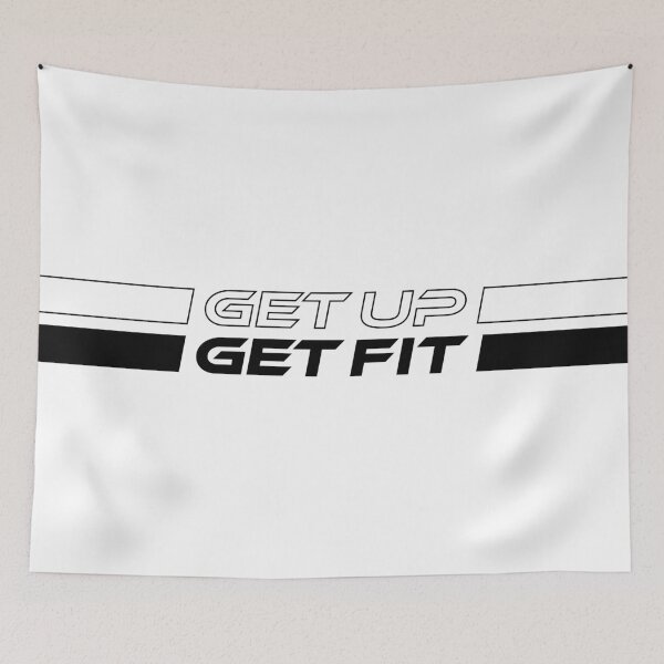 Item preview, GET UP GET FIT (Black) designed and sold by STUDIO-72.