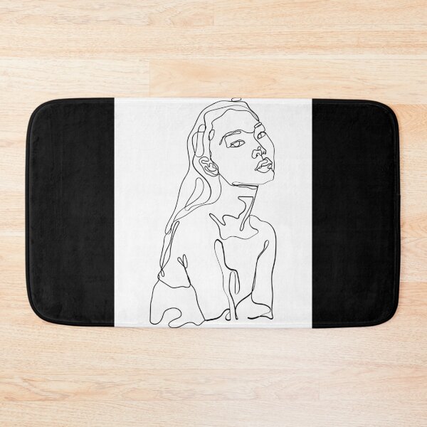 Item preview, Modern Minimalist Asian / Asian-African Female Line Drawing designed and sold by NaomiBalog.
